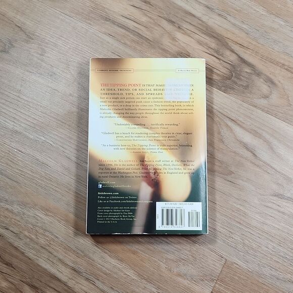 🔺️NWOT The Tipping Point, How Little Things Can Make a Big Difference - Picture 2 of 3